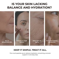 Ensemble de soins de la peau anti-âge multi-peptides GHK-Cu en marque propre, routine en 5 étapes, soin du visage, soin de la peau coréen