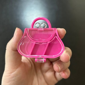 ISMAN 5g Envase Cosmético Único en Forma <span class=keywords><strong>de</strong></span> Bolso, Lindo Estuche Rosa Intenso Vacío para Sombra <span class=keywords><strong>de</strong></span> Ojos, Bálsamo Labial, Colorete y Polvo - Product Image 6