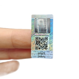 Autocollant holographique 3D personnalisé, fabrication en gros, PET imperméable, anti-rayures, numéro de série, sécurité, code QR, chimique - Product Image 2