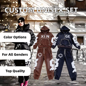 Conjunto <span class=keywords><strong>de</strong></span> Pantalones Acampanados Retro Desgastados y Sudadera Corta Cuadrada con Logotipo Bordado Inverso Personalizado, Estilo Urbano, Gran Venta 2026 - Product Image 4
