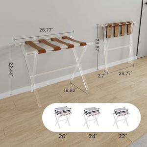 Wholesale Custom Foldable Acrylic Modern for Suitcase Luggage Stand Rack - Product Image 3