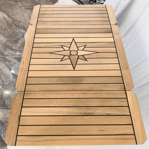 Plateaux de table pliables en teck en tailles 830/415x392 965/485x500 1250/625x600 mm Accessoires essentiels pour yachts et camping-cars - Product Image 1