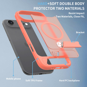 Funda Magnética con Soporte para iPhone 17 Air, Cubierta Protectora Antigolpes, Parte Trasera Rígida Mate Translúcida con Soporte Ajustable - Product Image 6