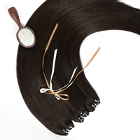 Extensions de cheveux vierges humains 100 % non traités, tissées à la main, fines comme une peau, qualité Genius Weft, vente en gros d'usine, provenance d'un seul donneur