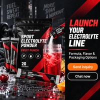 Mélange d'électrolytes instantané sans sucre OEM pur, boisson hydratante, suppléments sportifs, poudre de boisson électrolytique personnalisée