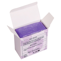 Emballage de luxe personnalisé avec logo pour savon, papier couché 300 g/m², finition brillante, recyclable, avec rabat, imprimé sur mesure, fleurs de savon