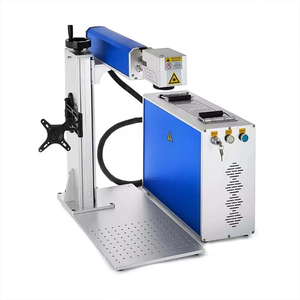 Machine de marquage et de gravure laser à fibre portable CNC de table 20W-100W pour métaux et plastiques DXF/BMP/AI/PLT/DWG/DST - Product Image 1