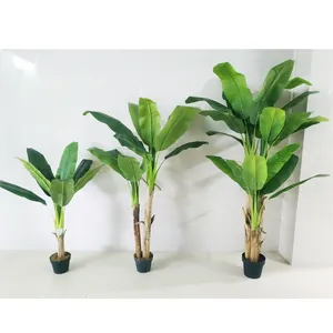 Künstliche Bananen baum Zimmer pflanze Feder Split Leaf Taro Pflanzenbaum Cycas Palme