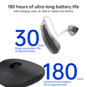 Audífonos Recargables para Personas Mayores, Audífonos Digitales BTE Multicanal Avanzados, Larga Duración <span class=keywords><strong>de</strong></span> 30 <span class=keywords><strong>Horas</strong></span> - Product Image 4