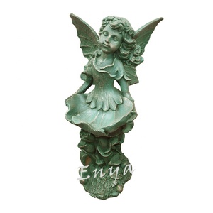 Statues de fées de jardin <span class=keywords><strong>en</strong></span> fonte de <span class=keywords><strong>fer</strong></span>, grandes et métalliques, pour décorations de jardin - Product Image 3