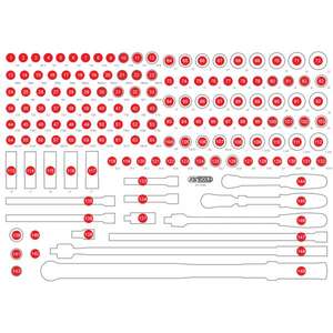 KS TOOLS - 821.0149-97 Insert mousse vide pour 821.0149 - EAN 4042146861059 ROLLING WORKSHOPS VIDE PLATEAUX - Product Image 1