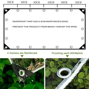 Rõ ràng vải bạt bán buôn cho ban công mưa chắn gió trong suốt mặt trời bảo vệ không thấm nước PVC ngoài trời rèm nhà kính - Product Image 3