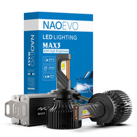 NAOEVO Phare Led H4 Phare Moto Universel HB4 Ampoules Led Voiture 9005 H15 9006 H1 Auto H4b 12v Projector