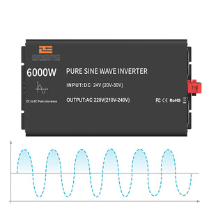 3000w 4000w <span class=keywords><strong>5000w</strong></span> लगातार पावर इन्वर्टर 12 वी डीसी से 220 वी एसी शुद्ध साइन वेव इन्वर्टर - Product Image 1