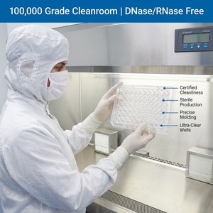 Microplaca de 96 Pocillos de 0.4mL, Estéril, de Fondo Plano, de Alta Capacidad de Unión, Desechable, de Plástico, para Experimentos <span class=keywords><strong>ELISA</strong></span> y Diagnóstico de Laboratorio - Product Image 5
