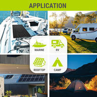 Panneau Solaire Flexible Direct Usine 50W 100W 150W 200W Mono ETFE CPC 18V 24V 36V Module PV 23% d'Efficacité pour Toit Bateau