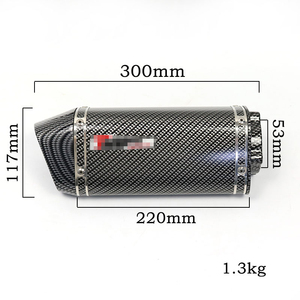 Pot chapelmen moto café <span class=keywords><strong>racer</strong></span> échappement en acier galvanisé moto <span class=keywords><strong>silencieux</strong></span> d'échappement convient pour r1 Yamaha 2016 - Product Image 6
