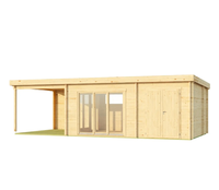 Bureau de jardin Abri en bois préfabriqué Cabane de jardin en bois Chalet en bois en kit