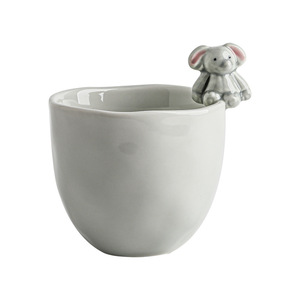 Mug en céramique avec motif d'animal de dessin animé - Tasse à café et à thé au lait créative et mignonne pour couple avec boîte cadeau - Product Image 5