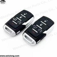 Casing Kunci Mobil Pengganti Smart Auto Key 4 Tombol Grosir untuk Kendaraan Dodge RAM