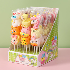 Prix d'usine – Sucettes en <span class=keywords><strong>guimauve</strong></span> en forme de lapin, canard et ours, aux saveurs fruitées, pour enfants, en boîte - Product Image 4