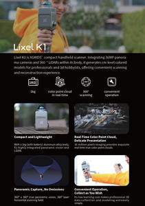 Escáner Láser 3D Portátil Lixelkity K1 Slam con GNSS RTK, Escáner Láser Industrial RS10 para Mapeo, Escáner Láser Lixel K1 RTK Slam XGrids - Product Image 5