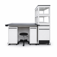 Ensemble de mobilier de laboratoire professionnel, poste de travail modulaire avec tiroirs mobiles pour la recherche médicale