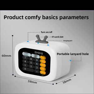Loa Bluetooth không dây màn hình cảm ứng LCD SU7, màn hình 2.01 inch, dự báo thời tiết, nghe nhạc, loa di động, loa mini ngoài trời - Product Image 4