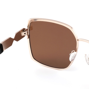 Custom Logo Square Metal <b>Sunglasses</b> Retro <b>Oversized</b> Full Rim Polarized UV Protection Unisex Sun Glasses - Product Image 5
