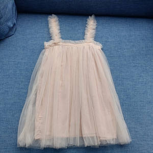 Robes en tulle décontractées sans manches multicolores pour filles, robes tutu d'été de couleur unie pour bébés filles, vente en gros - Product Image 2