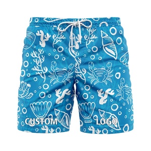 Pantaloncini da spiaggia da uomo di alta qualità pantaloncini elasticizzati in vita per spiaggia a quattro lati pantaloni da spiaggia elasticizzati - Product Image 1