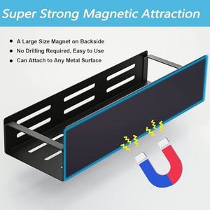 Vente d'usine : Lot de 4 supports muraux magnétiques mobiles pour épices, organisateur de rangement pour réfrigérateur de cuisine - Product Image 5