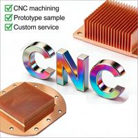 Personnalisé 50mm 100mm 150mm Conducteur Cooper Passivation CPU GPU LED Radiateur Dissipateur Thermique En Aluminium CNC Radiateur