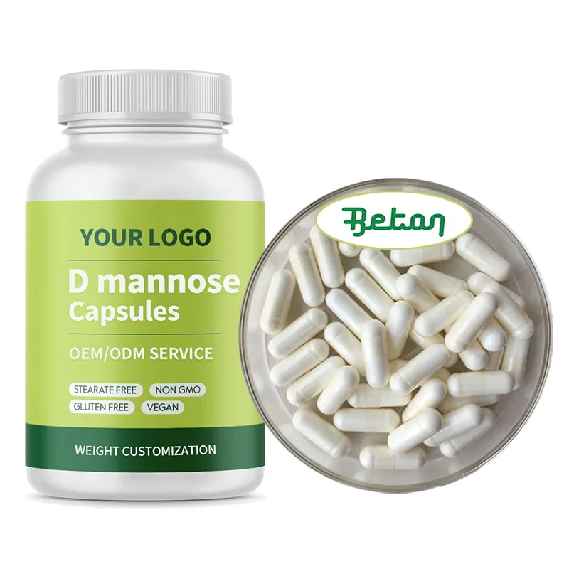 Beton Wholesale Price High Quality Raw D Mannose 500mg Probiotics Capsules D-mannose Cranberry Capsules