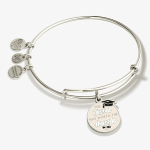 Bracelet ZSZL pour femme, classique, 'The Tassel Was Worth Hassle', charme de fête, pierre naturelle, serti de pierres, acier inoxydable, plaqué or 18 carats - Product Image 3