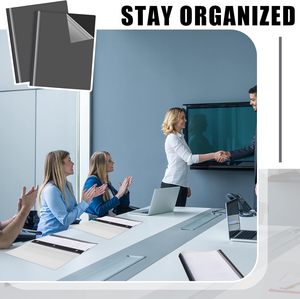 Copertine Trasparenti per Documenti con Fermagli, Cartelletta di Presentazione in Plastica a 3 Fermagli, Porta-Curriculum per Scuola, Ufficio, Studenti, <span class=keywords><strong>Casa</strong></span> - Product Image 4