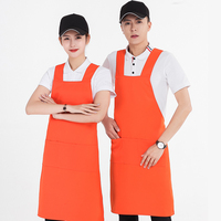 Tablier sans manches mignon et tendance, anti-taches, pour la maison, la cuisine, le restaurant et le supermarché, vêtements de travail