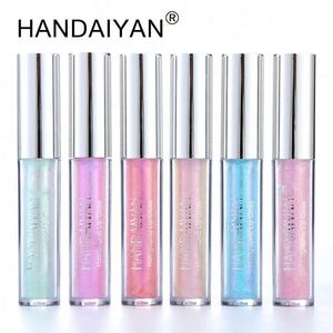 Gloss à lèvres longue tenue Handaiyan en gros, brillant nacré hydratant, couleurs vives et éclatantes, en forme liquide - Product Image 4