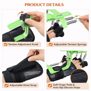 Dispositivo de Soporte para <span class=keywords><strong>Terapia</strong></span> de Manos, Entrenador de Rehabilitación de Extensión de Dedos Ajustable - Product Image 3