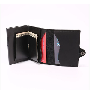 <span class=keywords><strong>Portefeuille</strong></span> Rfid de luxe pour hommes Porte-cartes de visite Pop-up Porte-cartes d'identité <span class=keywords><strong>portable</strong></span> - Product Image 6