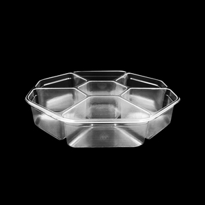 Hộp đựng thức ăn bằng nhựa dày, 7 ngăn, dùng một lần, đựng trái cây tươi cắt sẵn - Product Image 6