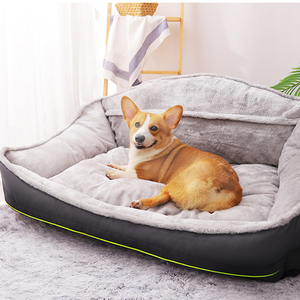 Luxuriöses großes wasserdichtes wasch bares Hunde bett mit weicher, dicker Pp-Baumwoll polsterung für kleine und mittlere Hunde - Product Image 5