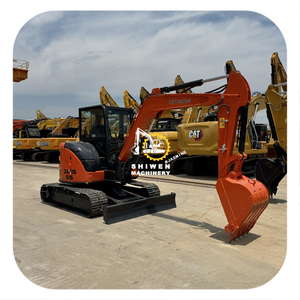 Excavatrice Hitachi zx55 d'origine japonaise avec lame de bulldozer Yanmar EDM-4TNV88, mini-excavatrice sur chenilles zx33 zx50 zx60 zx65 - Product Image 1