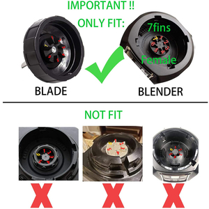 Lưỡi thép không gỉ cho máy xay sinh tố thương mại phù hợp cho máy xay sinh tố <span class=keywords><strong>Ninja</strong></span> 900W 1000W - Product Image 6