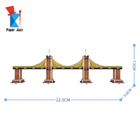 Modèle en papier du pont de Brooklyn, vente en gros, nouveaux designs, puzzles 3D, jeux, jouets