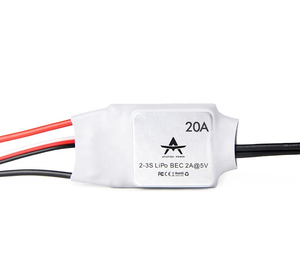 T-MOTOR AT20A 2-3S <span class=keywords><strong>ESC</strong></span> למטוסים בעלי כנפיים קבועות, בקר מהירות אלקטרוני ללא מברשות בעל יעילות גבוהה לזמן טיסה ממושך למאווררים מדויקים של רחפנים - Product Image 4