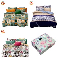 Célèbres concepteurs de draps de lit de marque célèbre taie d'oreiller ensemble de housse de couette en microfibre ensemble de couette housse de couette