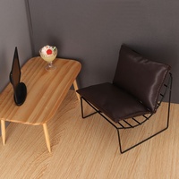 Accessoires de décoration pour maison de poupée, meubles de maison de poupée DIY, échelle 1/6, mini canapé en cuir PU et alliage pour maison de poupée