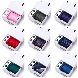 IStapromo Regalos: Set de Corbata, Pañuelo y Gemelos para Hombre en Caja de Regalo – Ideal para Fiestas, Bodas y Trajes - Product Image 1