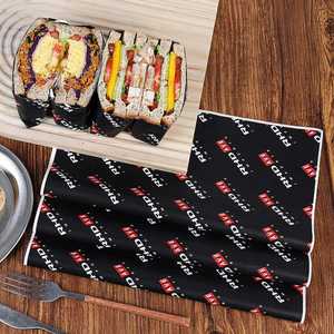 Papel de Envoltura para Alimentos Biodegradable, Resistente a la Grasa, Desechable, con Recubrimiento de PE de Grado Alimenticio, para Sándwiches, Hamburguesas y Empaquetado, con Logotipo Personalizado - Product Image 6